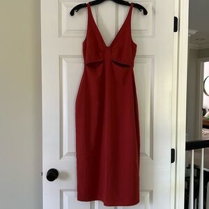 Abercrombie and Fitch cutout dress in burnt orange Size XS